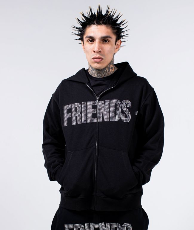 VLONE Friends Black Zip Hoodie - VLONE