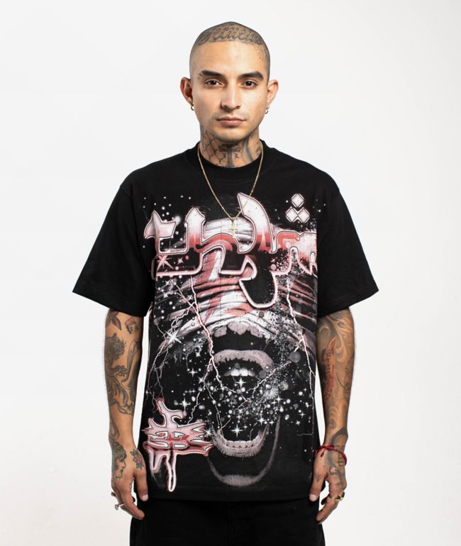 TH3M Mummy Rhinestone Black T-Shirt - TH3M