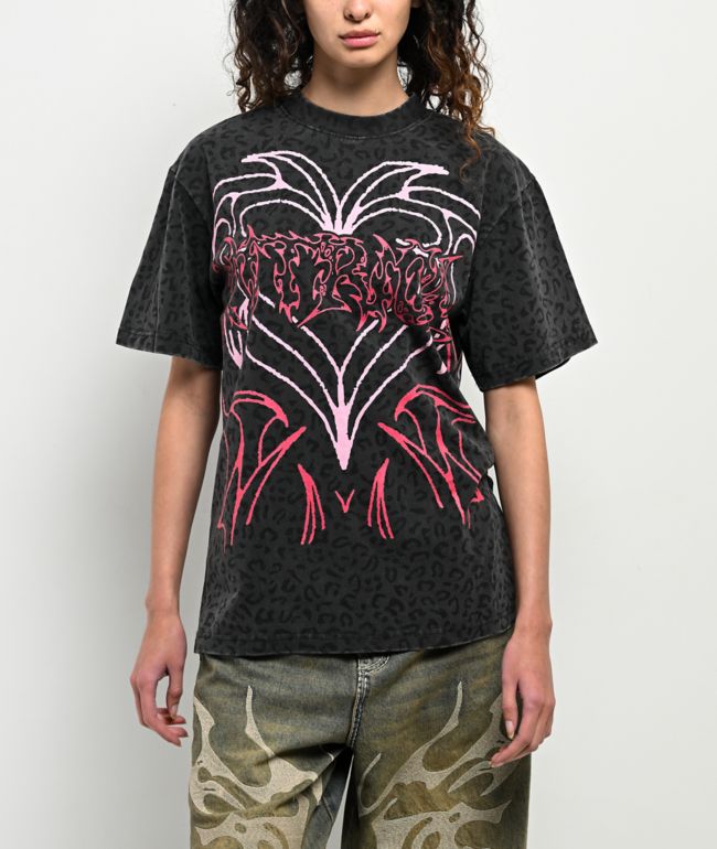 Vitriol Lenexa Leopard Black T-Shirt - Vitriol