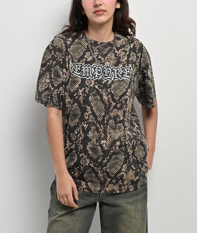 Empyre Ellio Rattlesnake Vintage Brown T-Shirt - Empyre