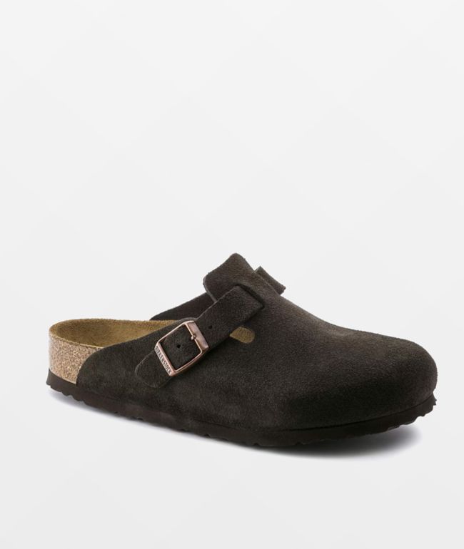 Birkenstock Boston Soft Footbed Mocha Clogs - Birkenstock