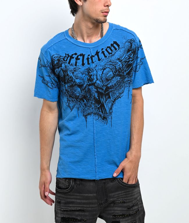 Affliction Mystery Blue T-Shirt | Zumiez