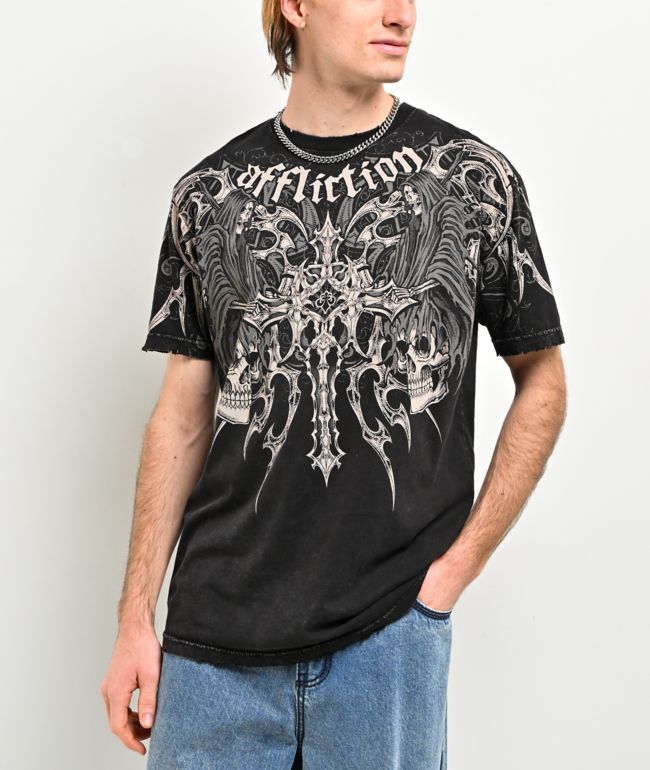 Affliction Haunted Passage Black T-Shirt - Affliction