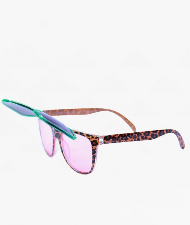 Happy Hour Leopard Party Flip Up Sunglasses - Happy Hour
