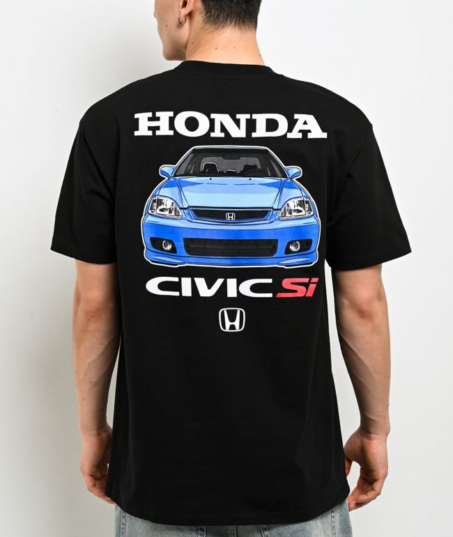Honda Civic SI EM1 Black T-Shirt - Honda
