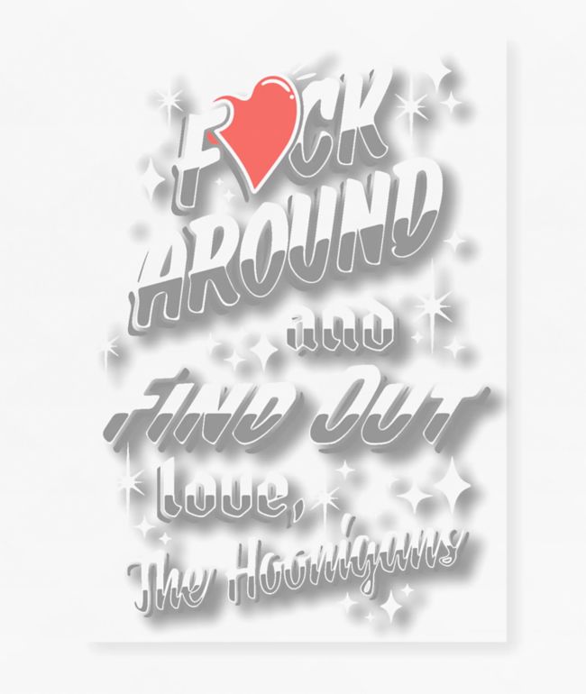 Hoonigan FAFO V2 Sticker - HOONIGAN