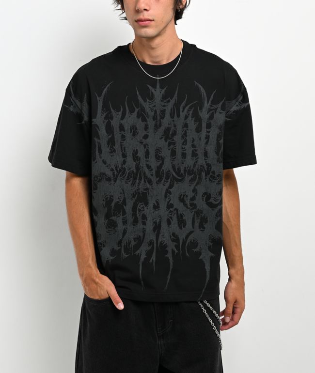 Lurking Class by Sketchy Tank Grave Robber Reflective Black T-Shirt - Lurking Class by Sketchy Tank