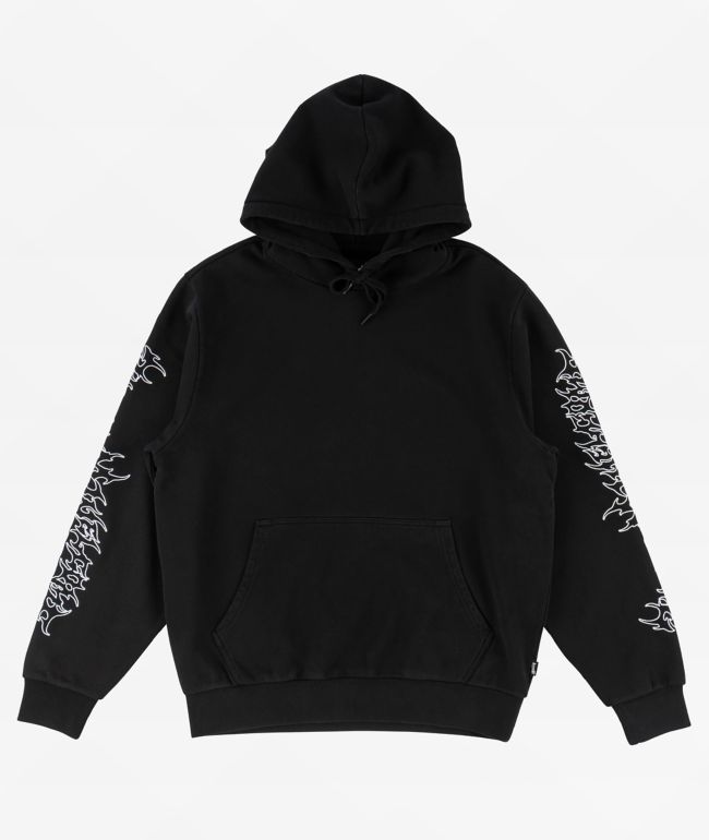 Welcome Barb Sleeve Black Hoodie - Welcome Skateboards