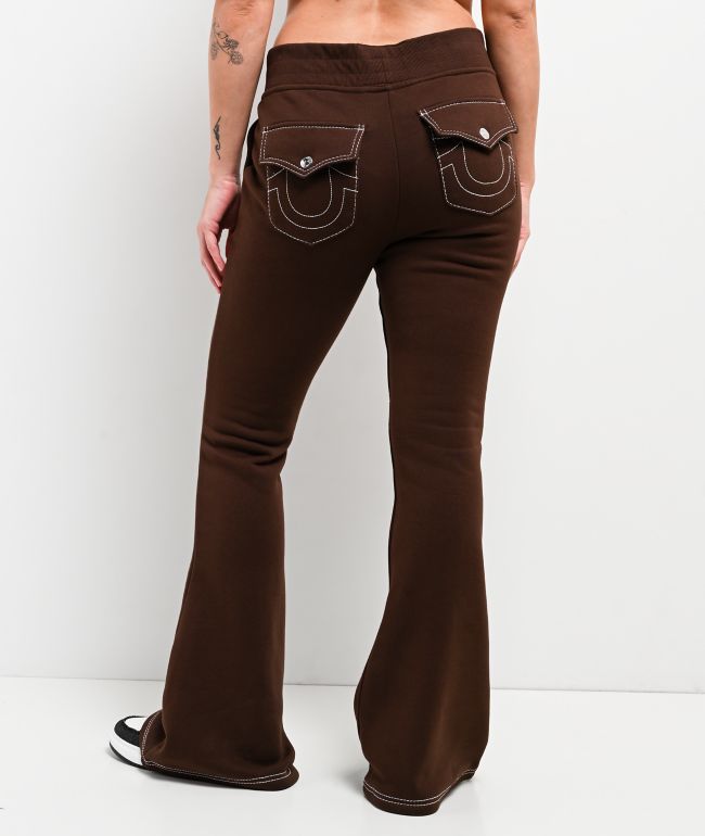 True Religion Big T Burlwood Flare Sweatpants - True Religion
