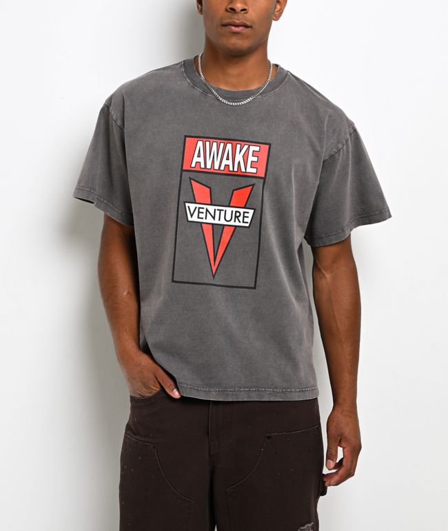 Venture Awake Grey Wash T-Shirt - Venture