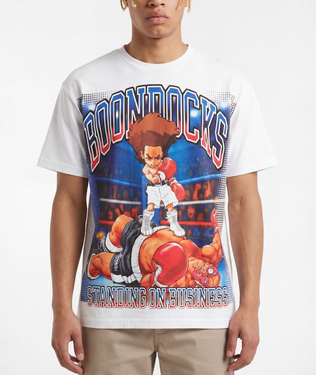 The Boondocks Standing On Business White T-Shirt - Boondocks
