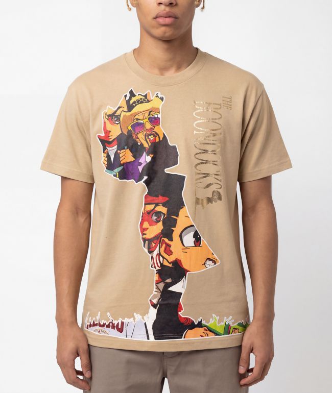 The Boondocks Huey Silhouette Tan T-Shirt - Boondocks