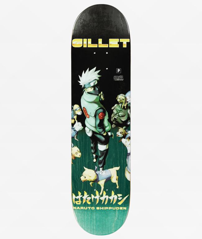 Primitive x Naruto Shippuden Gillet Kakashi Dog Squad 8.0" Skateboard Deck - Primitive