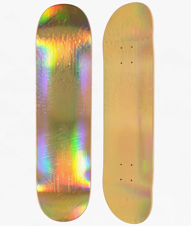 Primitive Peacock Holofoil 7.875" Skateboard Deck - Primitive