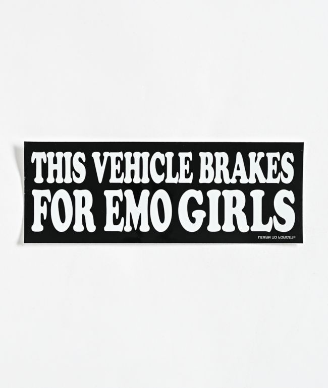 Learn To Forget x Emo Nite Cry Emo Chicks Bumper Sticker - LTF