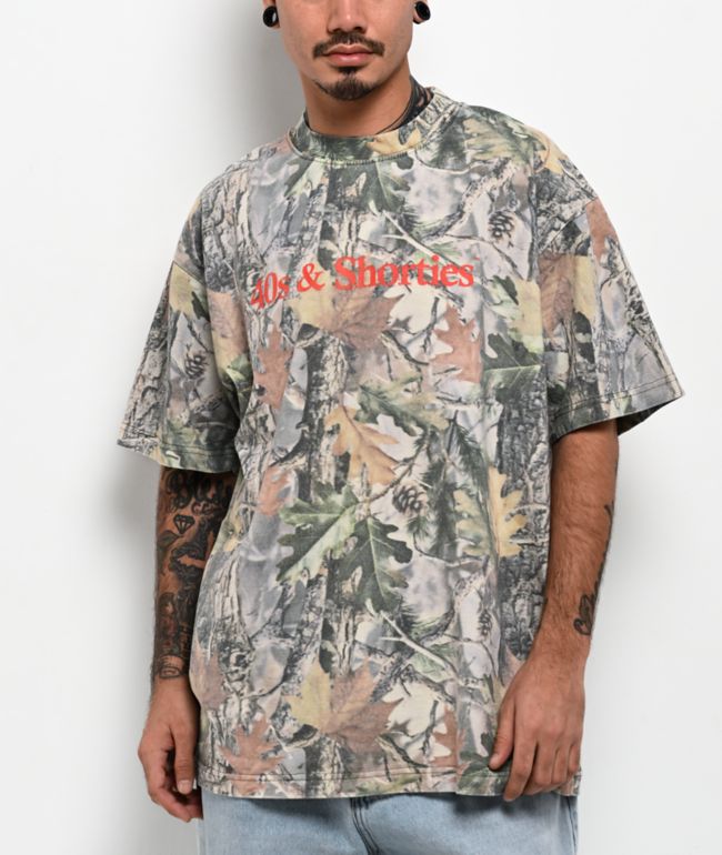 40s & Shorties Grungy OG Log Camo Boxy T-Shirt - 40s & Shorties