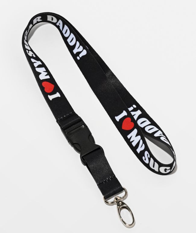 Married To The Mob Sugar Daddy Black Lanyard - Married To The Mob