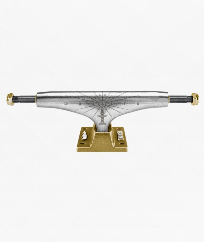 Thunder Walker Luminary Pro 148 Polished & Gold Skateboard Truck - Thunder Trucks