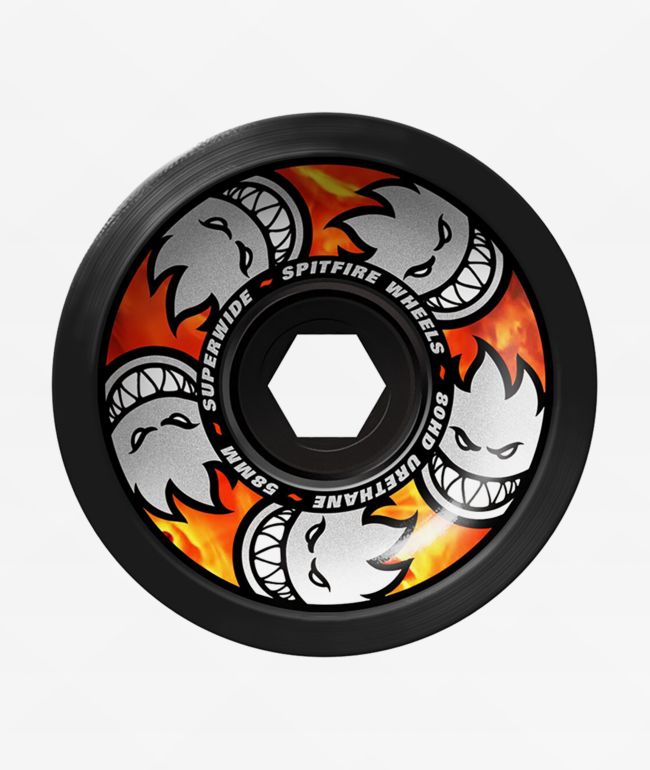 Spitfire Burner White & Purple 56mm 99a Skateboard Wheels | Zumiez