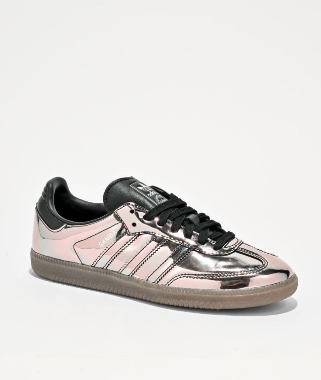 adidas Samba OG Silver & Gum Skate Shoes - adidas