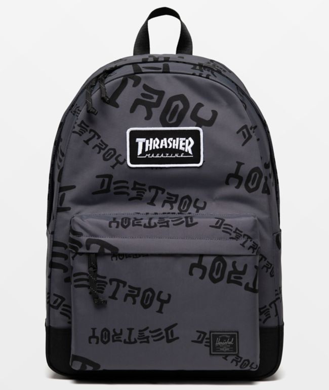 Herschel Supply Co. x Thrasher Destroy Black Backpack - Herschel Supply