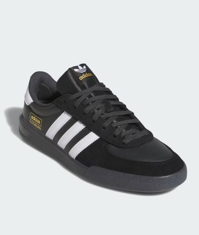adidas Glendburn ADV Core Black, Cloud White & Carbon Skate Shoes - adidas