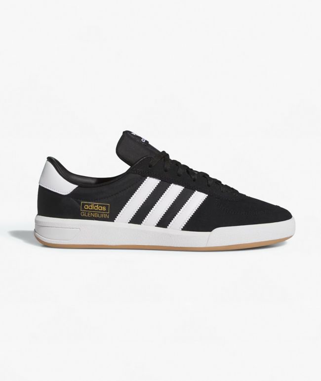 adidas Glenburn ADV Black & White Skate Shoes - adidas