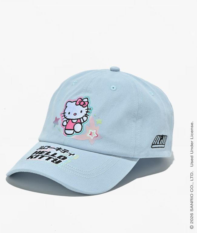 Hello Kitty® and Friends | A.LAB Hello Kitty® Cyber Y2K Blue Strapback Hat - Hello Kitty And Friends
