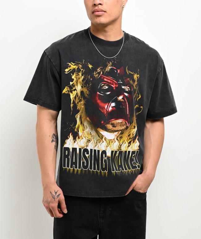 WWE Kane Worst Nightmare Black Wash T-Shirt - WWE
