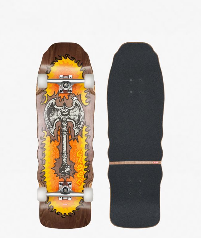 Globe Restless Axe Man 10" Cruiser Skateboard Complete - Globe