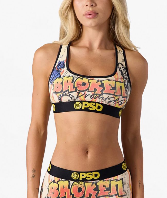 PSD x Broken Promises Lust Scorpion Beige Sports Bra - PSD Underwear