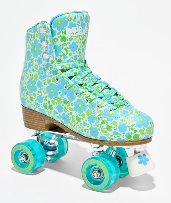 Impala Ditsy Blue Roller Skates - Impala Rollerskates
