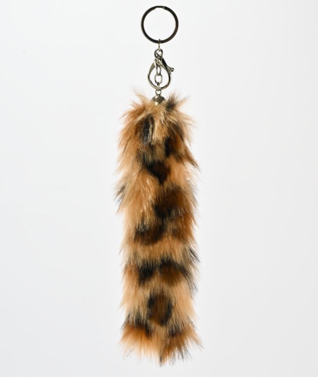 Petals and Peacocks Meow Tail Brown Bag Charm - Petals and Peacocks