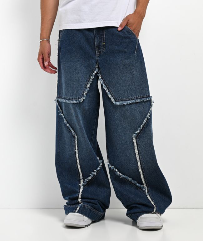 A.LAB Mega Star Exposed Indigo Jeans - A.LAB