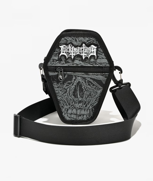 Lurking Class by Sketchy Tank Undead Coffin Black Crossbody Bag - Lurking Class by Sketchy Tank