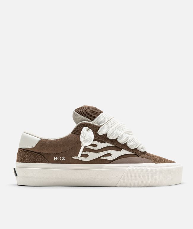 Straye Boo Logan Puff Brown Crepe Skate Shoes - Straye