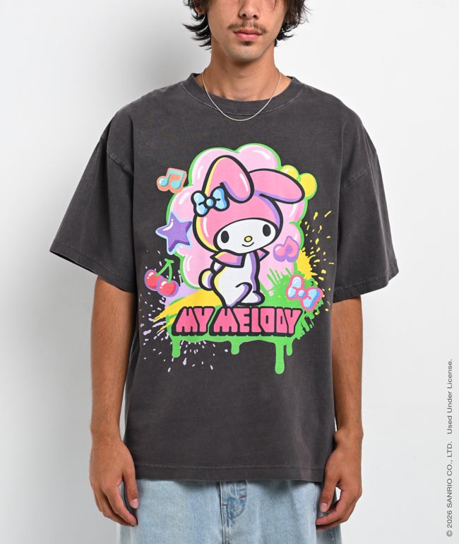 Hello Kitty® and Friends | A.LAB My Melody™ Tokyo Skate Grey T-Shirt - Hello Kitty And Friends