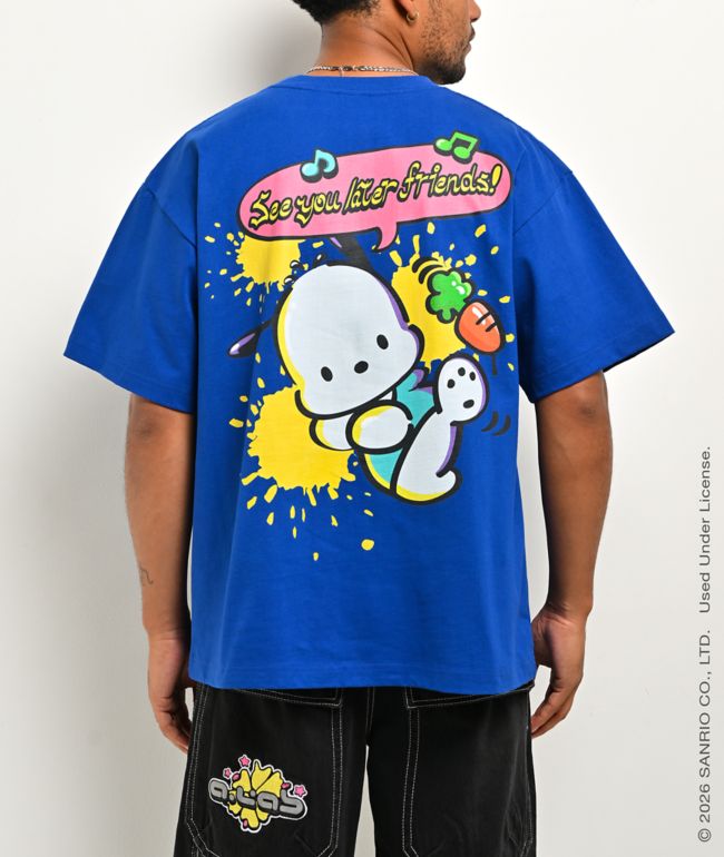 Hello Kitty® and Friends | A.LAB Pochacco™ Tokyo Skate Blue T-Shirt - Hello Kitty And Friends