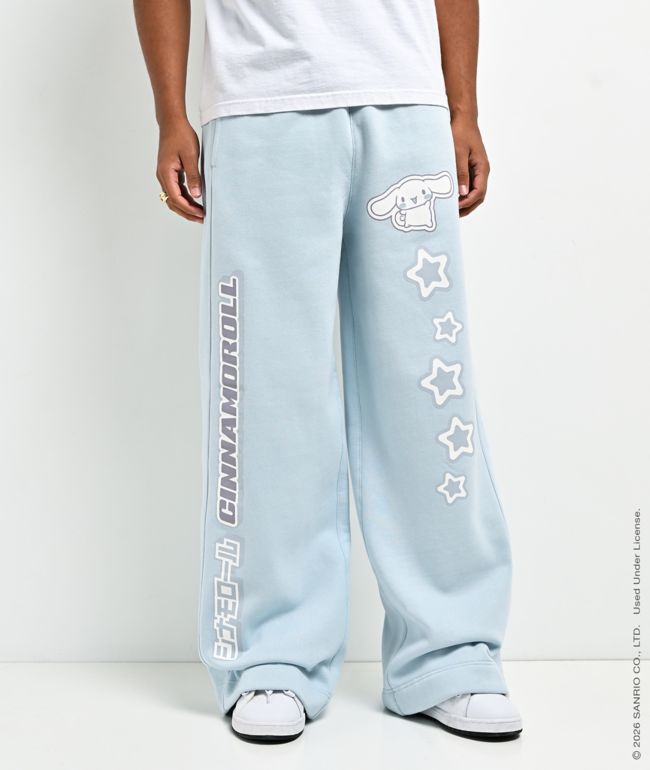 Hello Kitty® and Friends | A.LAB Cinnamoroll™ Cyber Y2K Blue Sweatpants - Hello Kitty And Friends