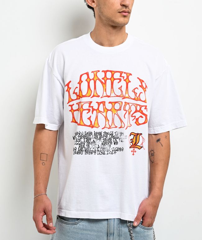 Lonely Hearts Club Tough Times White T-Shirt - Lonely Hearts Club