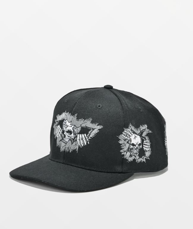 Lurking Class by Sketchy Tank Keeper Black Snapback Hat - Lurking Class by Sketchy Tank