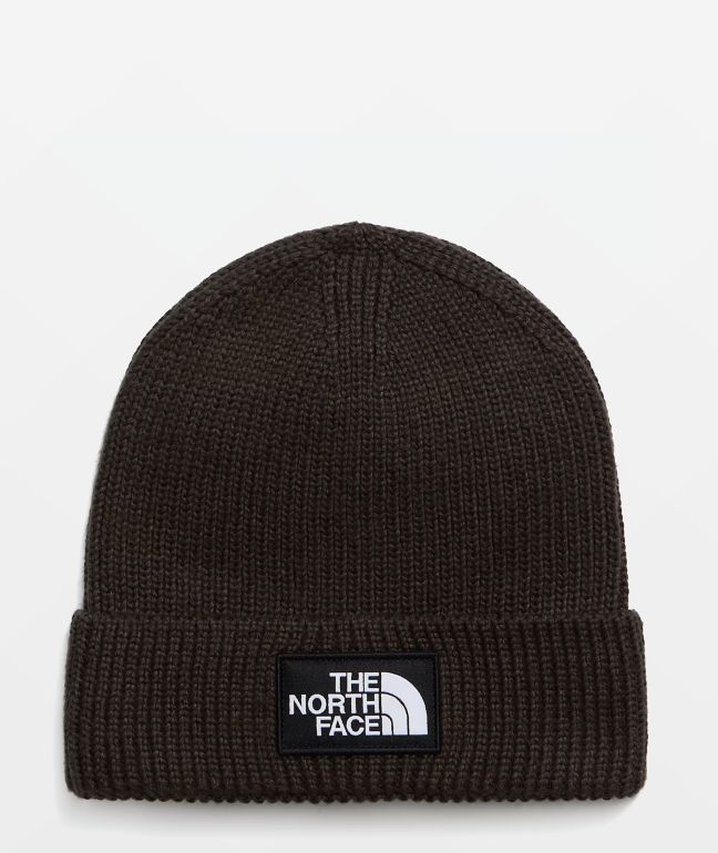 The North Face TNF Logo Box Dark Chestnut Beanie - The North Face