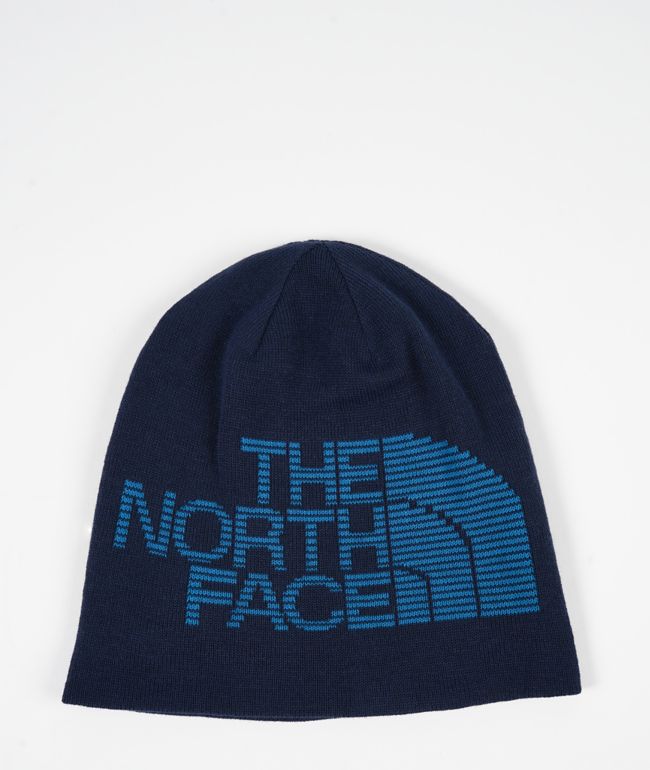 The North Face Summit Blue Reversible Skully Beanie - The North Face