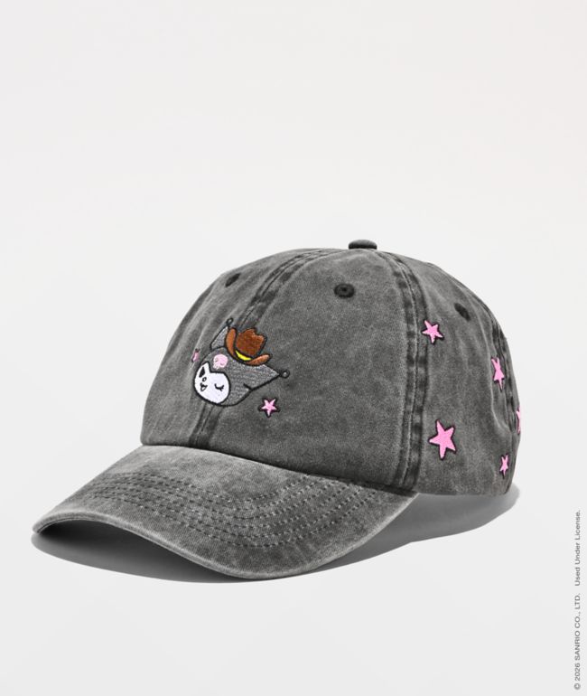 Hello Kitty® And Friends | A.LAB Kuromi™ Cowgirl Black Strapback Hat - Hello Kitty And Friends