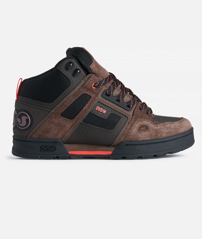 DVS Comanche Brown, Black & Orange Boots - DVS Shoes