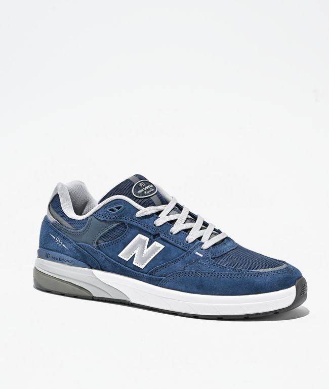 New Balance Numeric 933 Navy & White Skate Shoes - New Balance