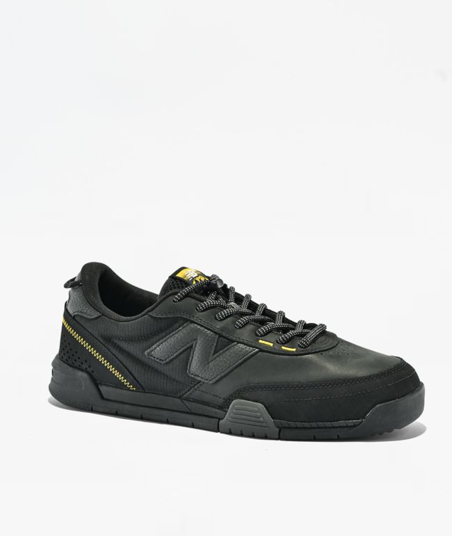 New Balance Numeric 440W V2 Black & Yellow Skate Shoes - New Balance