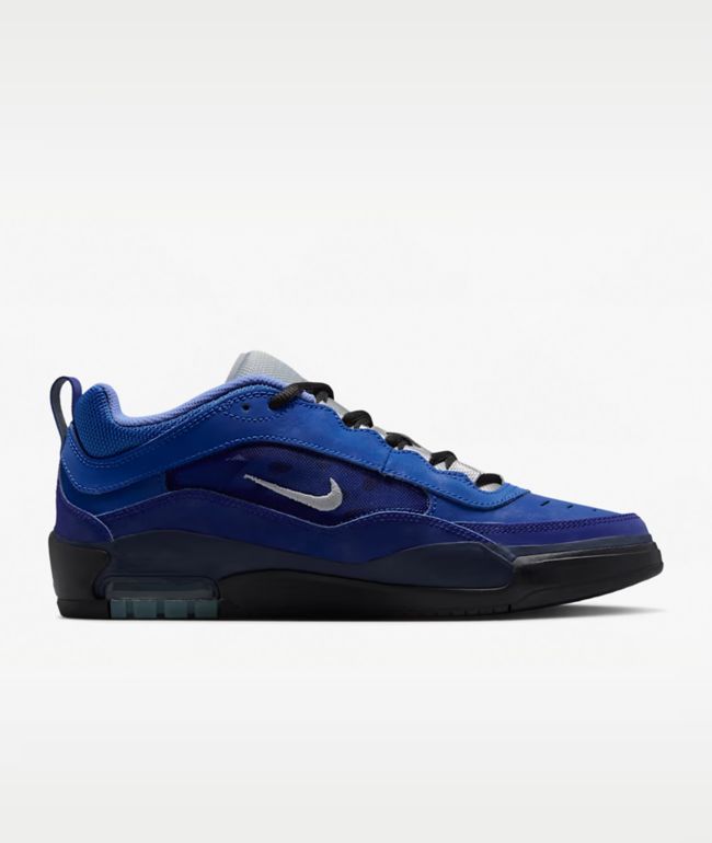 Nike SB Air Max Ishod Blue Void & Metallic Silver Skate Shoes - Nike