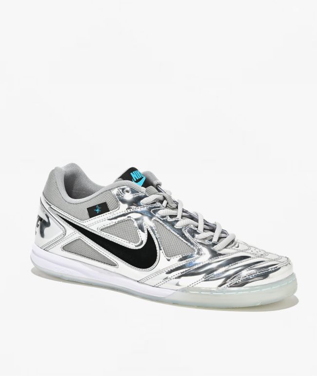 Nike Gato LV8 Chrome Silver & Black Shoes - Nike
