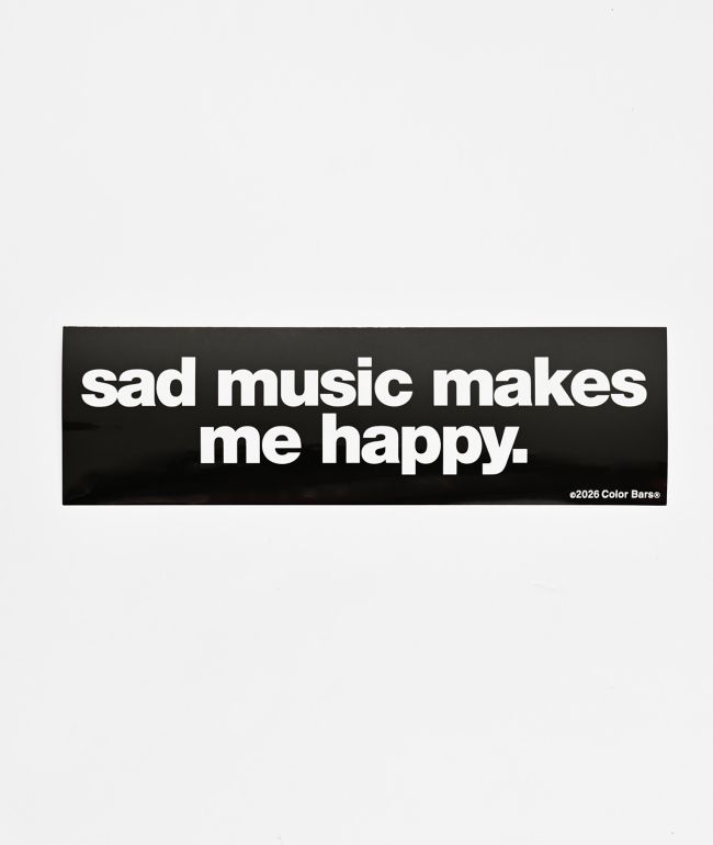 Color Bars Happy Bumper Sticker - Color Bars